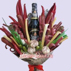 Мужской букет с колбасками