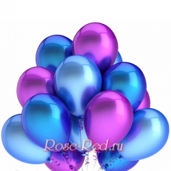Шары розовые и голубые гелиевые